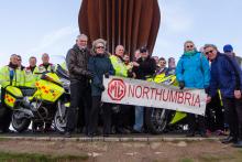 Thumbnail Picture of Northumbria Blood Bikes and MG Northumbria Members at The Angel of the North